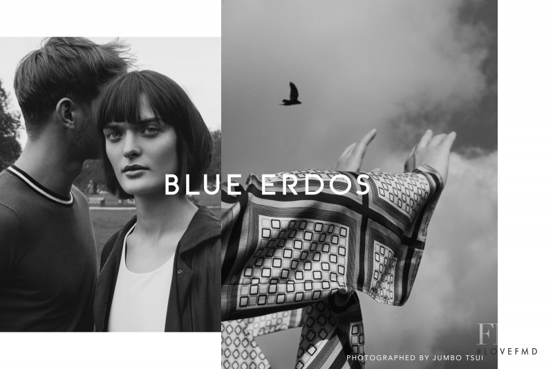 Ben Allen featured in  the Blue Erdos advertisement for Spring/Summer 2017