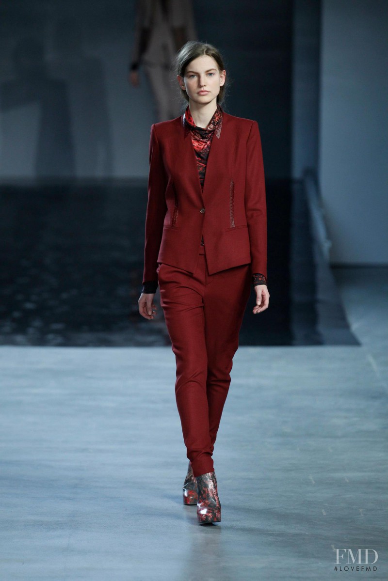 Joanna Koltuniak featured in  the Helmut Lang fashion show for Autumn/Winter 2012