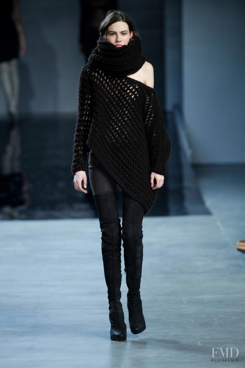 Maria Bradley featured in  the Helmut Lang fashion show for Autumn/Winter 2012