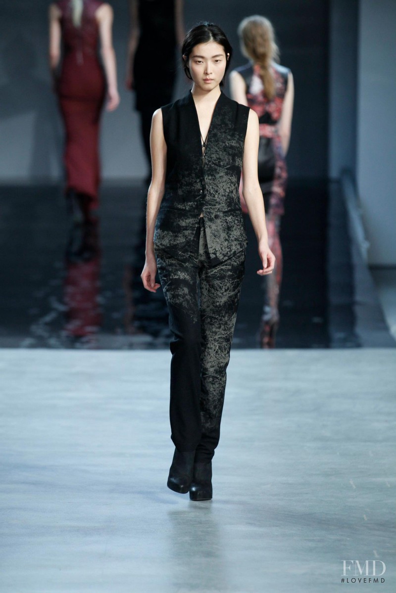 Sung Hee Kim featured in  the Helmut Lang fashion show for Autumn/Winter 2012