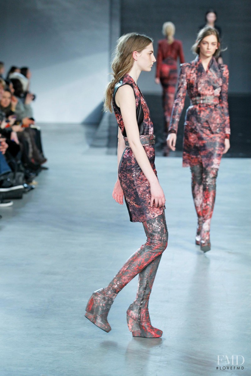 Rosanna Georgiou featured in  the Helmut Lang fashion show for Autumn/Winter 2012