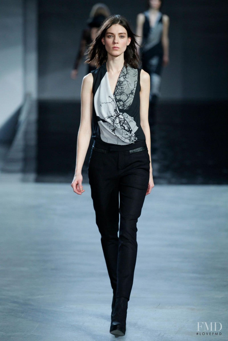 Kati Nescher featured in  the Helmut Lang fashion show for Autumn/Winter 2012