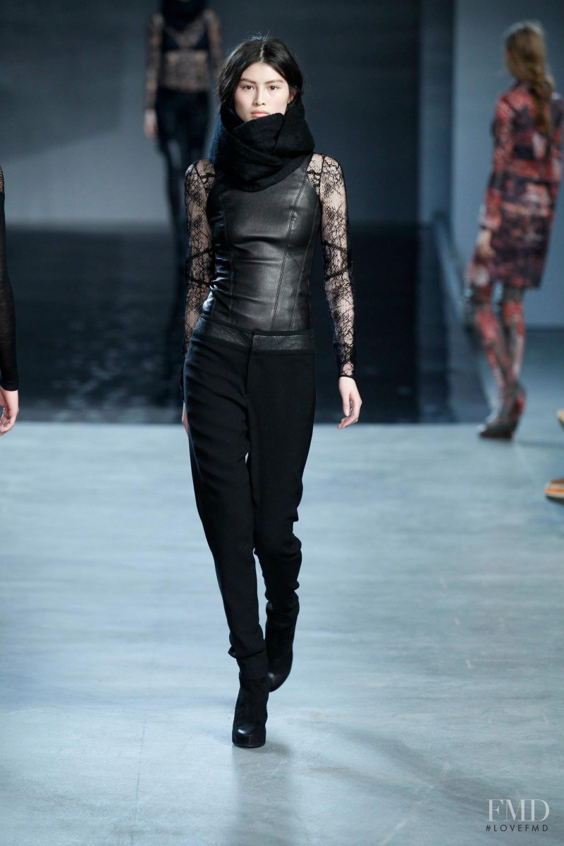 Sui He featured in  the Helmut Lang fashion show for Autumn/Winter 2012