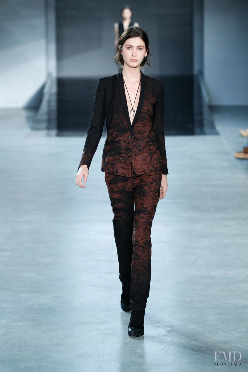 Amanda Hendrick featured in  the Helmut Lang fashion show for Autumn/Winter 2012