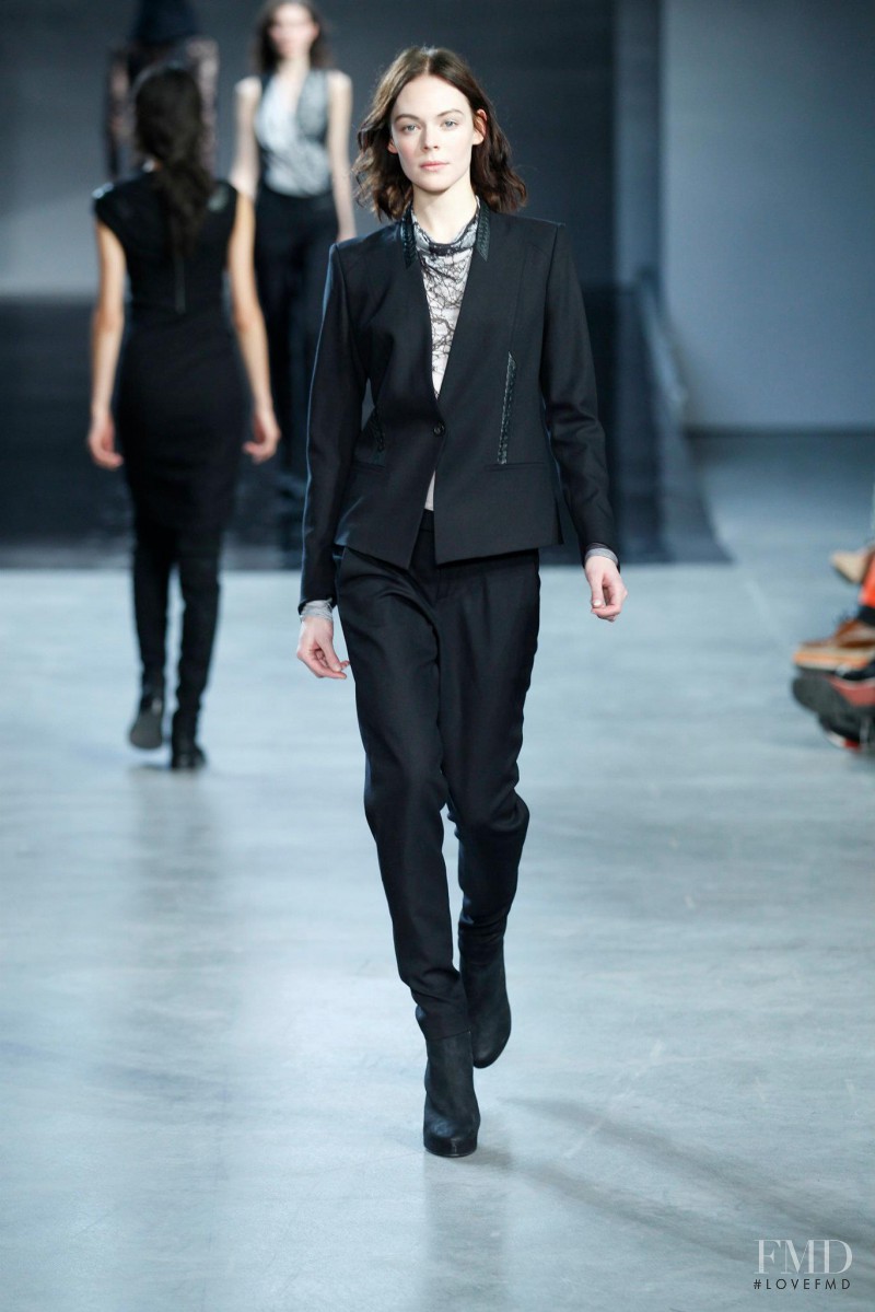 Kinga Rajzak featured in  the Helmut Lang fashion show for Autumn/Winter 2012