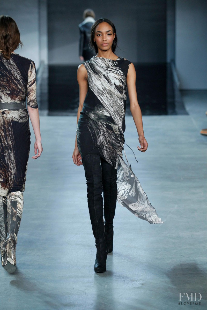 Jourdan Dunn featured in  the Helmut Lang fashion show for Autumn/Winter 2012
