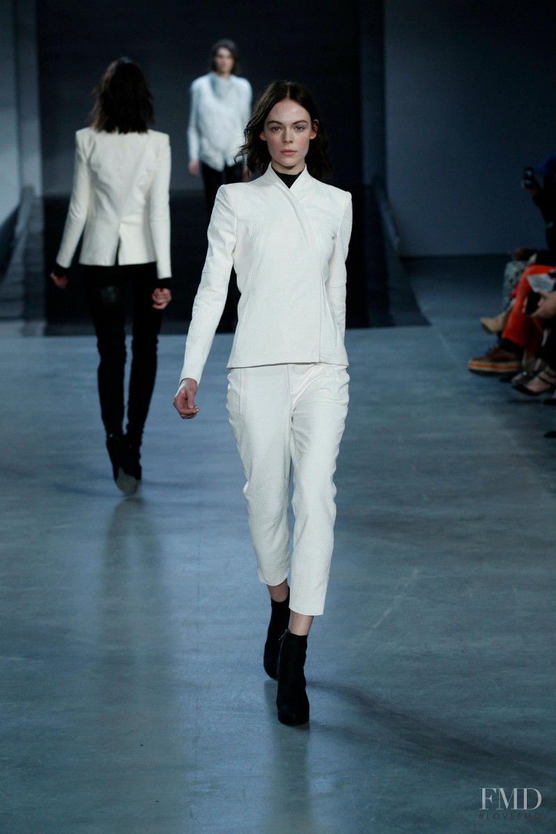 Kinga Rajzak featured in  the Helmut Lang fashion show for Autumn/Winter 2012