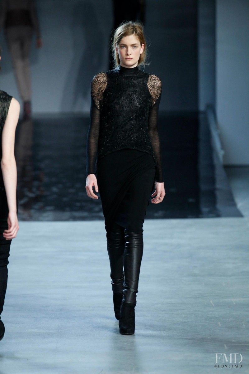 Ophelie Rupp featured in  the Helmut Lang fashion show for Autumn/Winter 2012