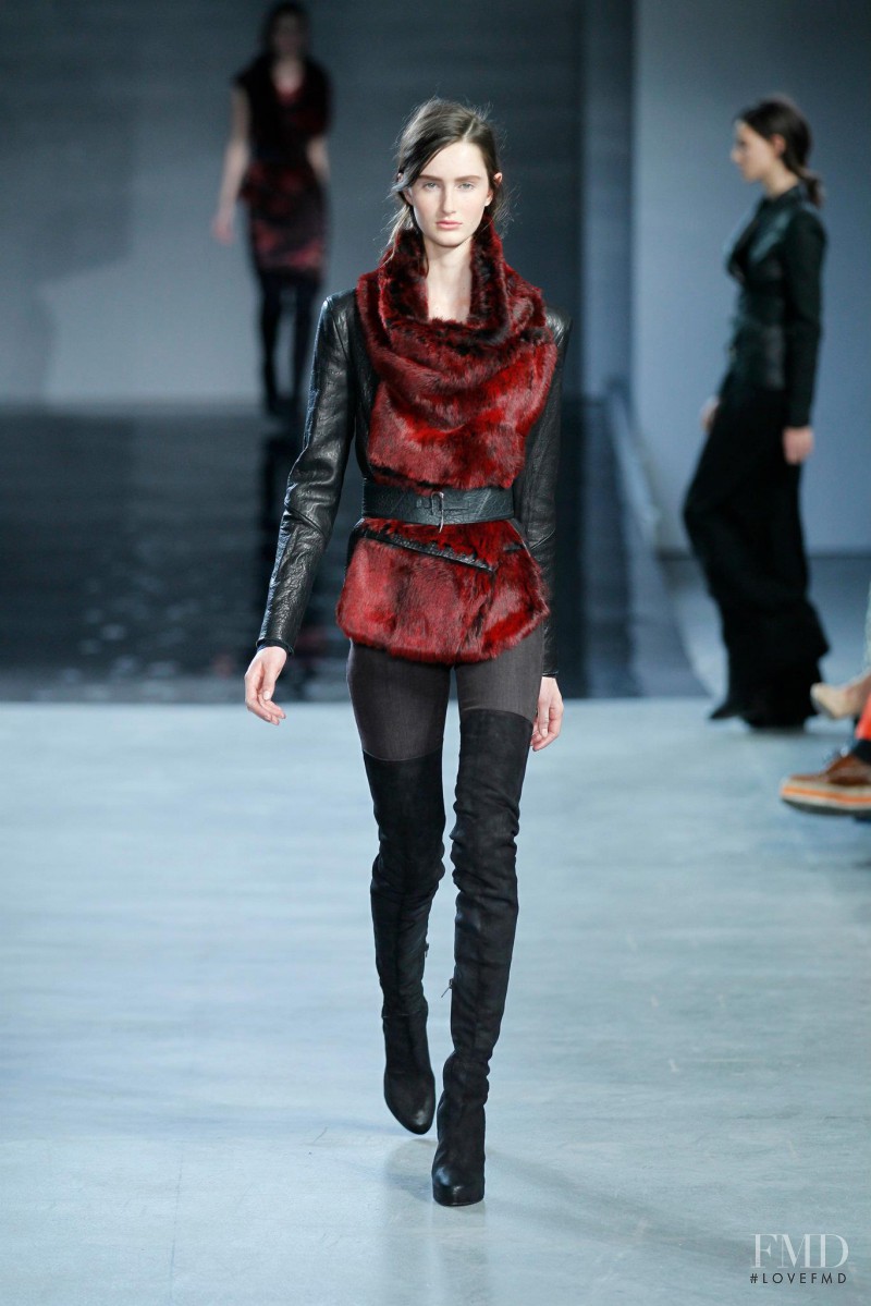 Mackenzie Drazan featured in  the Helmut Lang fashion show for Autumn/Winter 2012