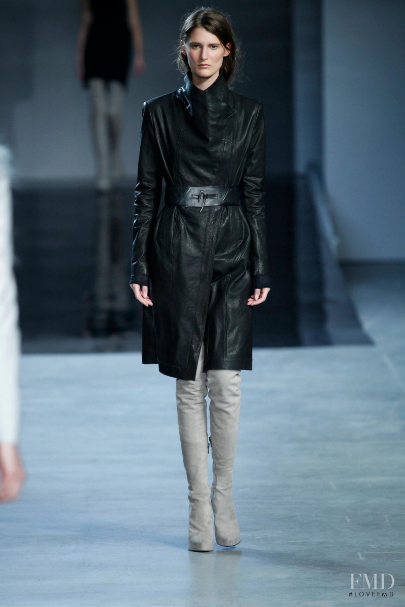 Marie Piovesan featured in  the Helmut Lang fashion show for Autumn/Winter 2012