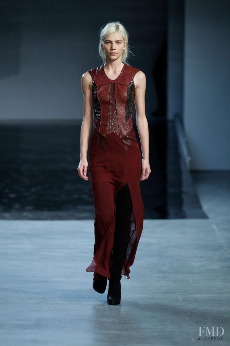Aline Weber featured in  the Helmut Lang fashion show for Autumn/Winter 2012