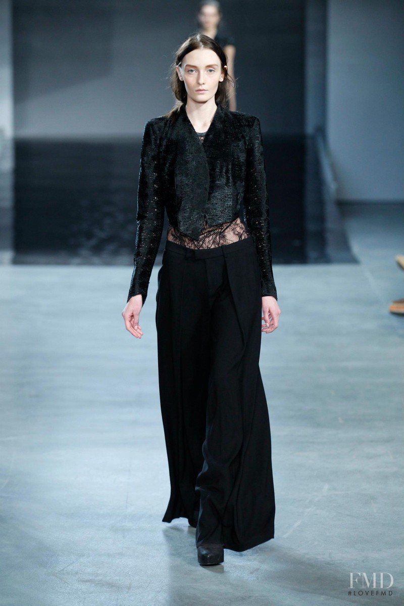Alexa Yudina featured in  the Helmut Lang fashion show for Autumn/Winter 2012