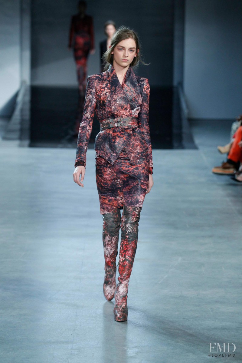 Daga Ziober featured in  the Helmut Lang fashion show for Autumn/Winter 2012