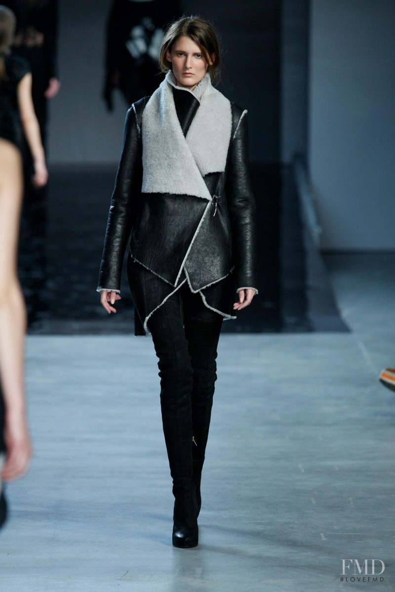 Marie Piovesan featured in  the Helmut Lang fashion show for Autumn/Winter 2012