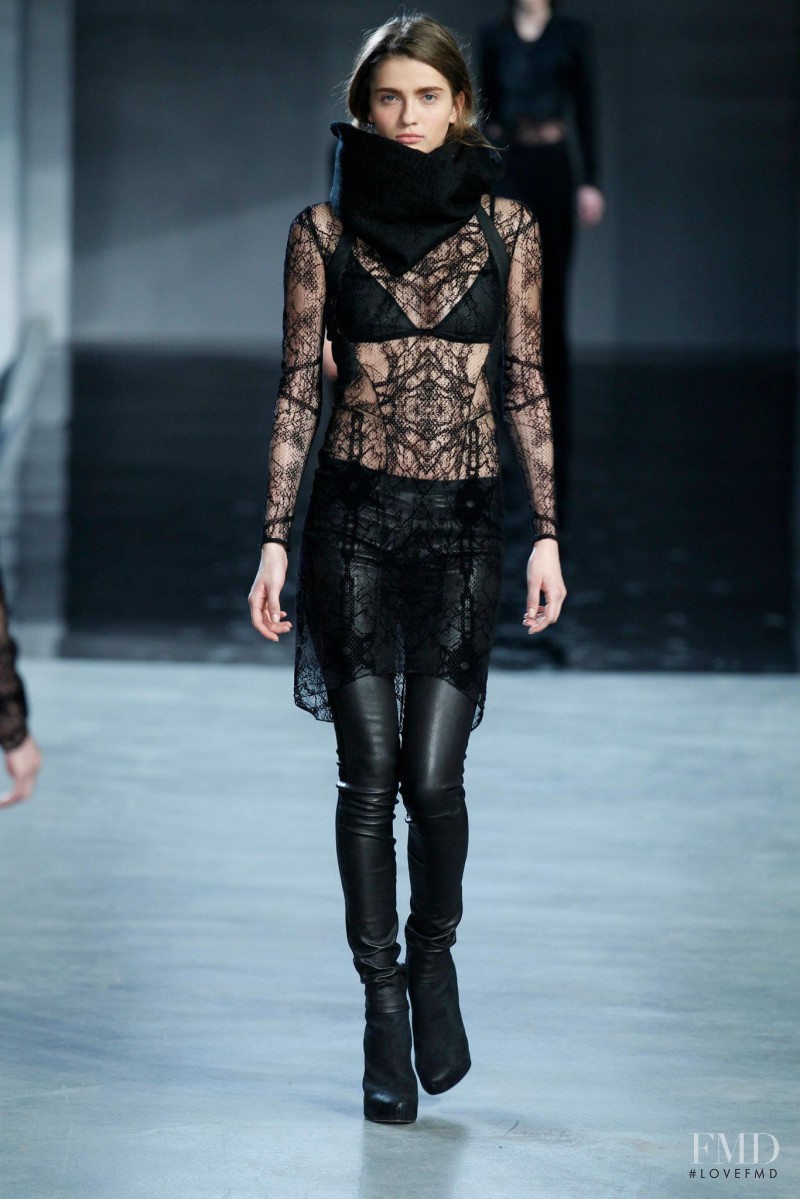Ella Kandyba featured in  the Helmut Lang fashion show for Autumn/Winter 2012