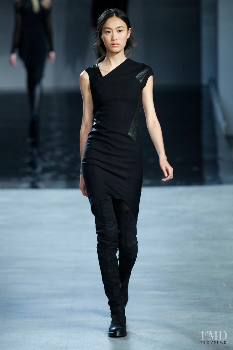 Shu Pei featured in  the Helmut Lang fashion show for Autumn/Winter 2012