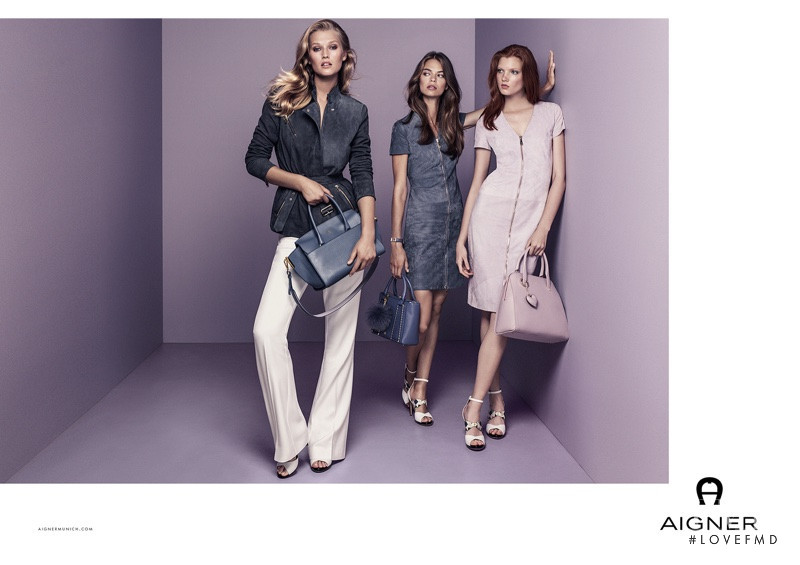 Toni Garrn featured in  the Aigner advertisement for Spring/Summer 2017