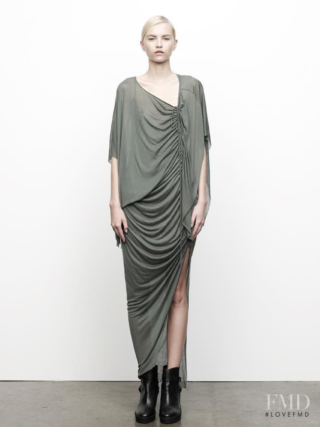 Anabela Belikova featured in  the Helmut Lang fashion show for Pre-Fall 2012