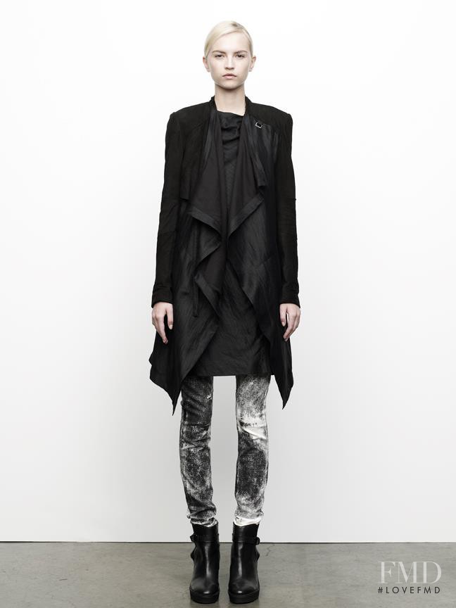 Anabela Belikova featured in  the Helmut Lang fashion show for Pre-Fall 2012