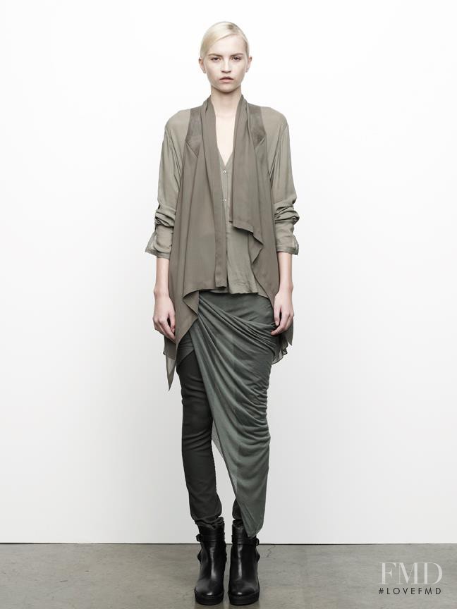 Anabela Belikova featured in  the Helmut Lang fashion show for Pre-Fall 2012