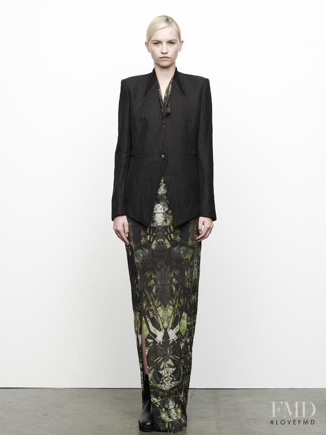 Anabela Belikova featured in  the Helmut Lang fashion show for Pre-Fall 2012