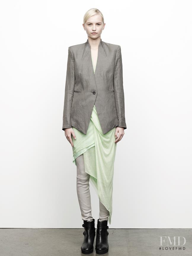 Anabela Belikova featured in  the Helmut Lang fashion show for Pre-Fall 2012