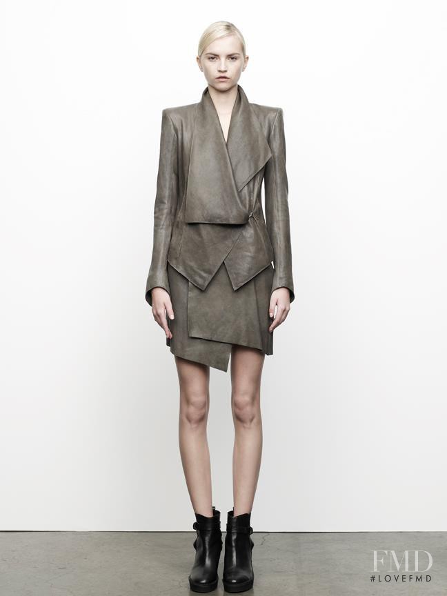 Anabela Belikova featured in  the Helmut Lang fashion show for Pre-Fall 2012