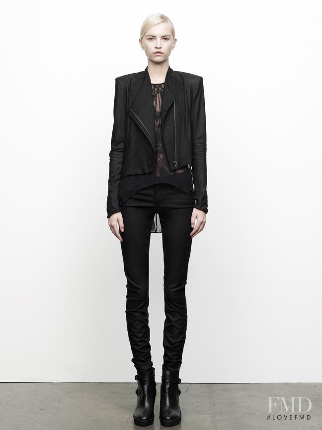 Anabela Belikova featured in  the Helmut Lang fashion show for Pre-Fall 2012