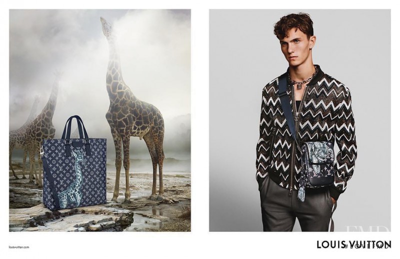 Luc Defont Saviard featured in  the Louis Vuitton advertisement for Spring/Summer 2017