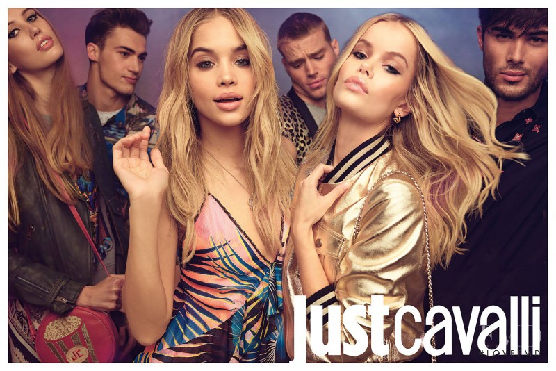 Frida Aasen featured in  the Just Cavalli advertisement for Spring/Summer 2017