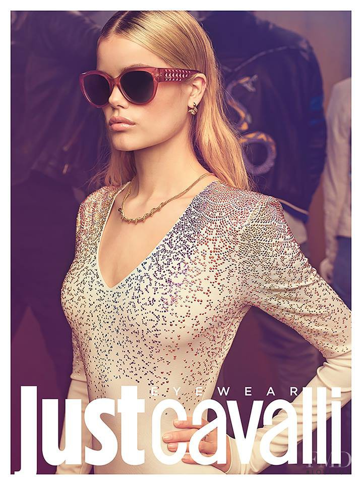 Frida Aasen featured in  the Just Cavalli advertisement for Spring/Summer 2017