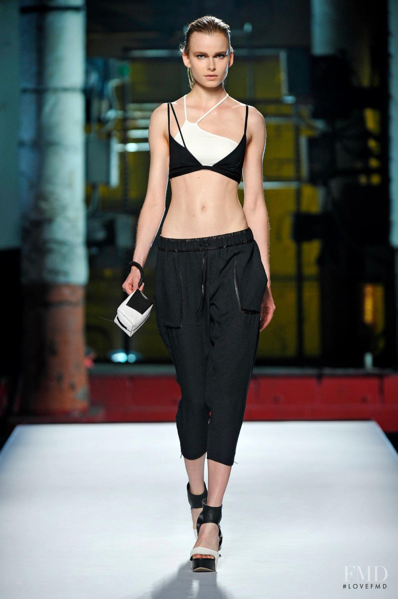 Karolina Mrozkova featured in  the Helmut Lang fashion show for Spring/Summer 2012