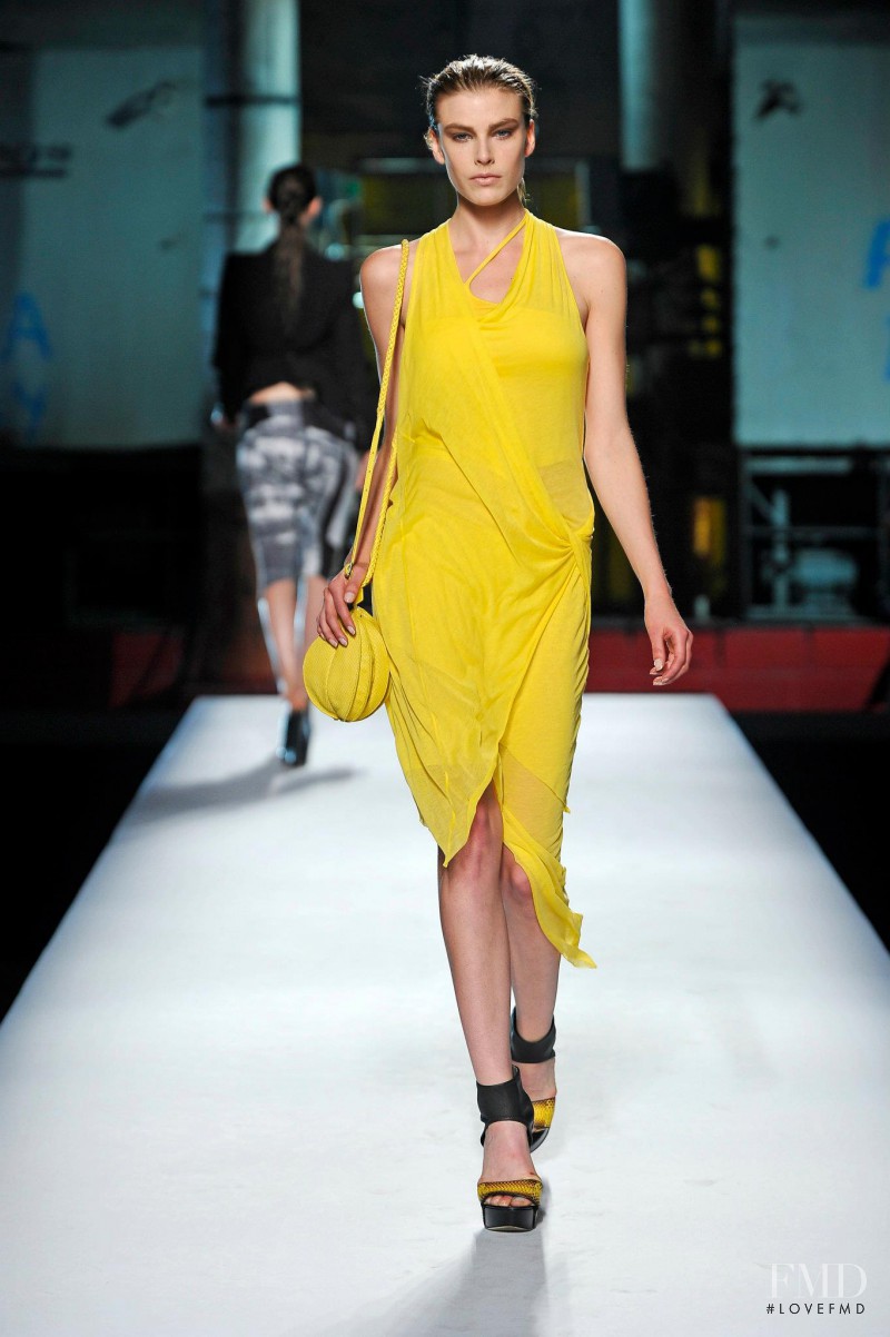 Madelen de la Motte featured in  the Helmut Lang fashion show for Spring/Summer 2012