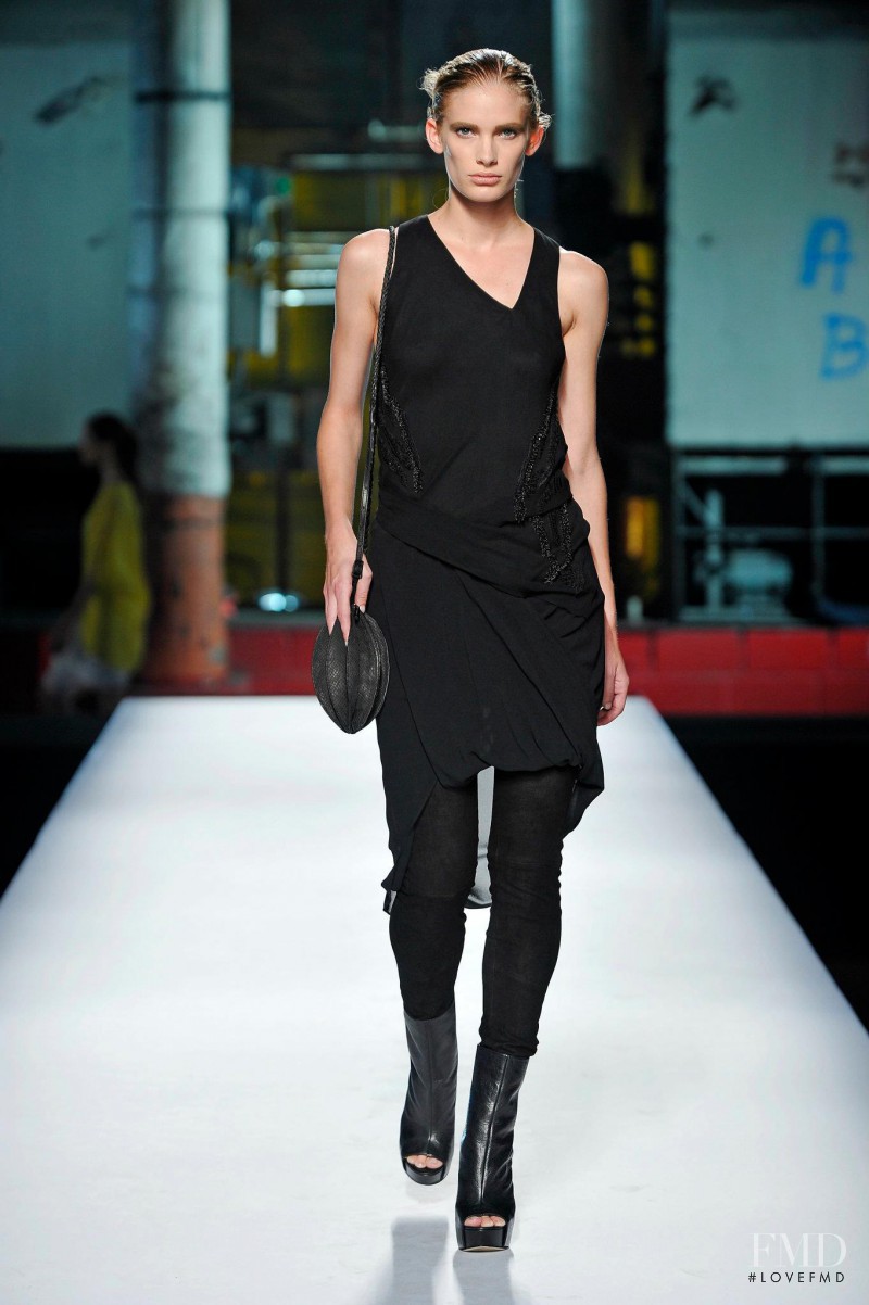 Ilse de Boer featured in  the Helmut Lang fashion show for Spring/Summer 2012