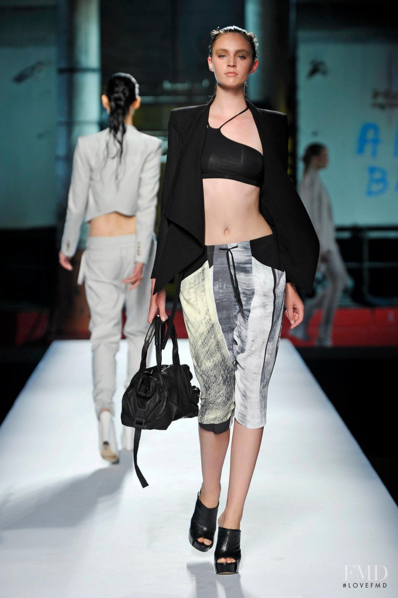 Magdalena Kulicka featured in  the Helmut Lang fashion show for Spring/Summer 2012