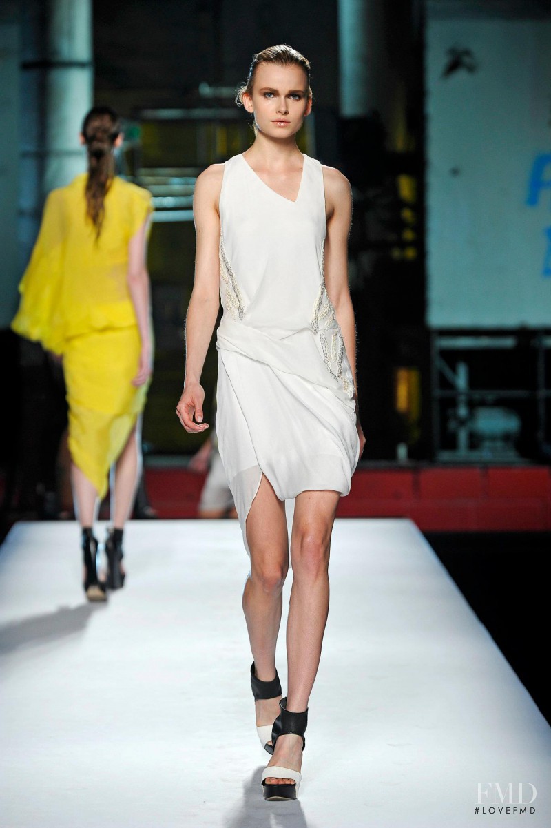 Karolina Mrozkova featured in  the Helmut Lang fashion show for Spring/Summer 2012