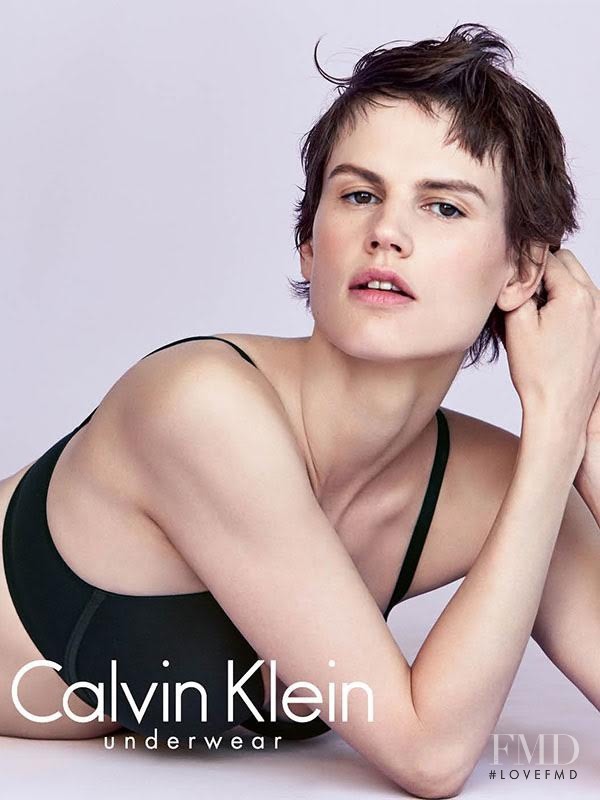 Saskia de Brauw featured in  the Calvin Klein Underwear advertisement for Spring/Summer 2017