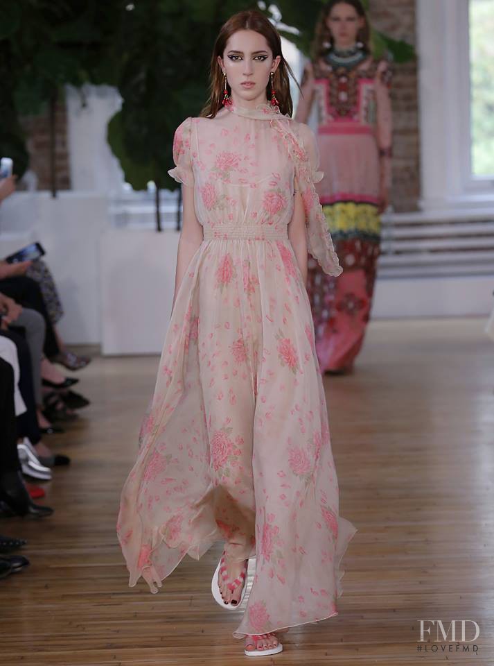 Teddy Quinlivan featured in  the Valentino fashion show for Resort 2018