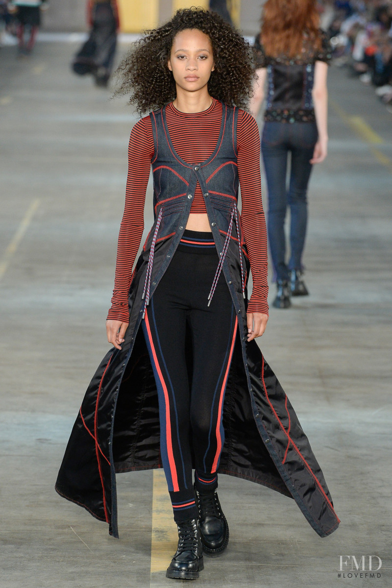 Selena Forrest featured in  the Diesel Black Gold fashion show for Spring/Summer 2018