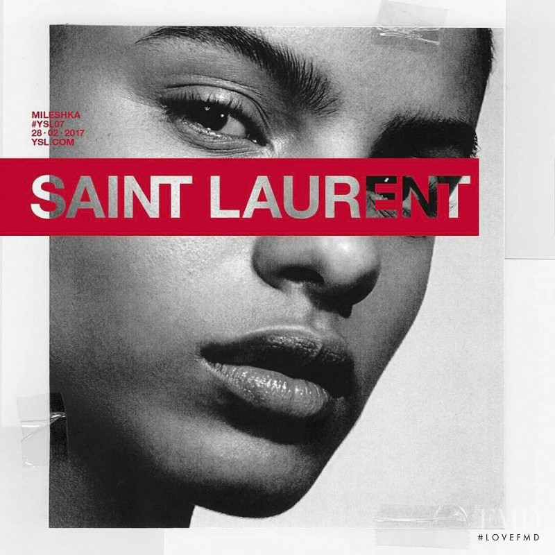 Saint Laurent #YSL07 advertisement for Autumn/Winter 2017