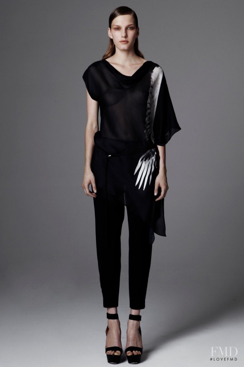 Marique Schimmel featured in  the Helmut Lang fashion show for Resort 2012