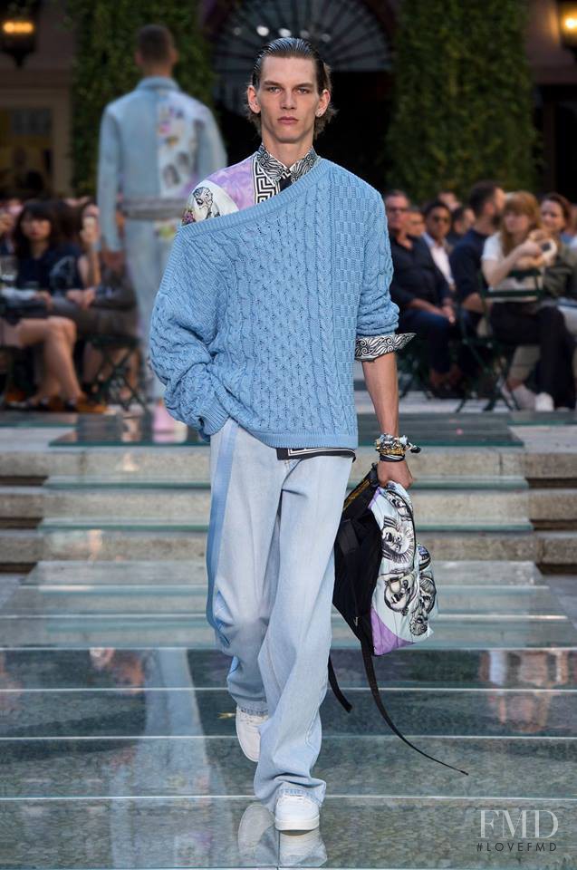 Erik van Gils featured in  the Versace fashion show for Spring/Summer 2018