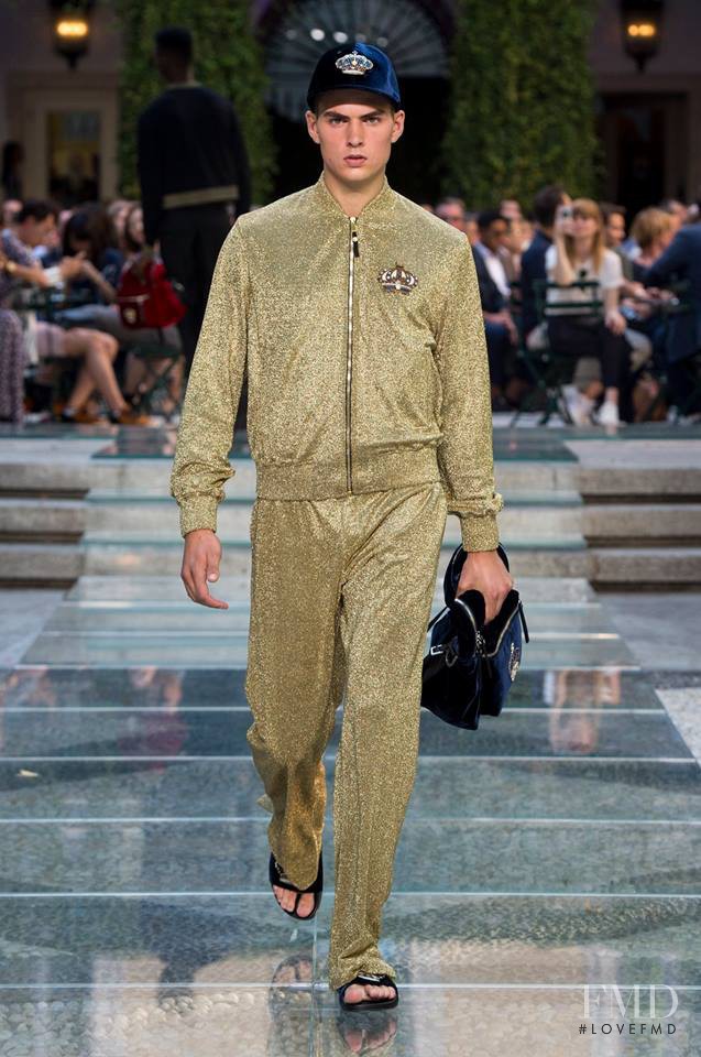 Jurriaan Seppenwoolde featured in  the Versace fashion show for Spring/Summer 2018