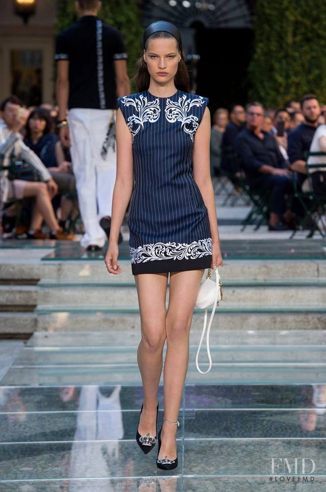 Faretta Radic featured in  the Versace fashion show for Spring/Summer 2018