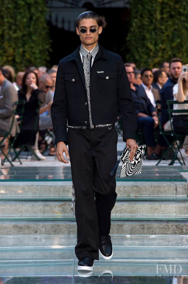 Mike Gioia featured in  the Versace fashion show for Spring/Summer 2018