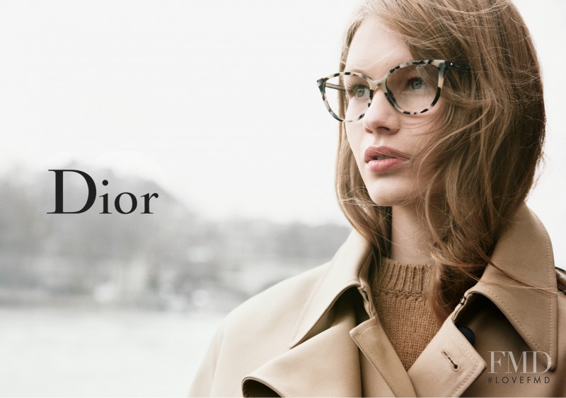 Sofia Mechetner featured in  the Dior Eyewear advertisement for Autumn/Winter 2016