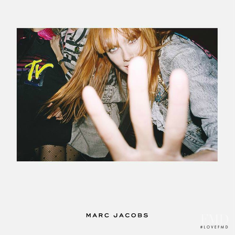 Kiki Willems featured in  the Marc Jacobs advertisement for Resort 2017