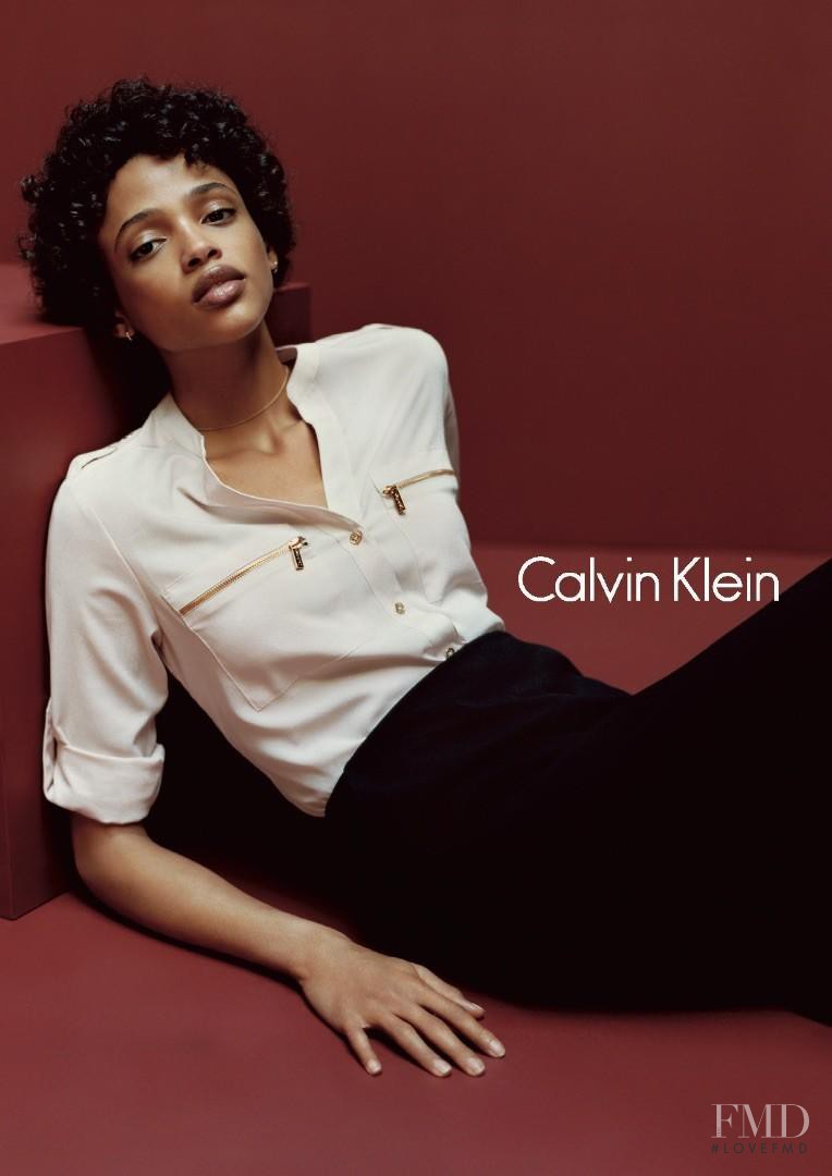 Aya Jones featured in  the Calvin Klein advertisement for Pre-Spring 2017