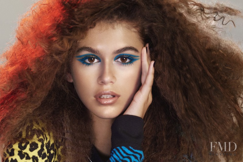 Kaia Gerber featured in  the Marc Jacobs Beauty advertisement for Spring/Summer 2017