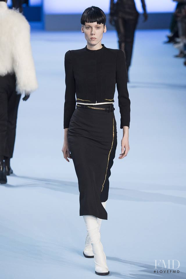 Kiki Willems featured in  the Haider Ackermann fashion show for Autumn/Winter 2017